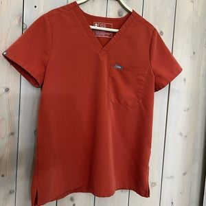 Terracotta FIGS scrub top